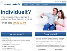 Tablet Screenshot of novomatrix.dk
